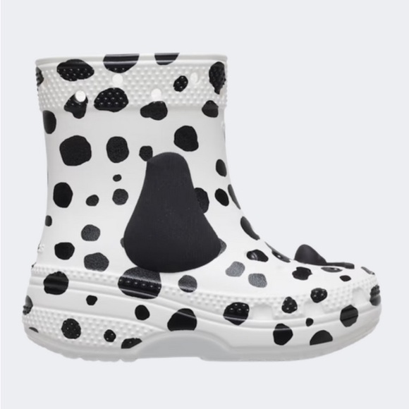 🆕 CROCS Kids CLASSIC “I AM DALMATIAN” Rain Boot TODDLER C 8 & C10⚫️⚪️ Unisex - Picture 2 of 12